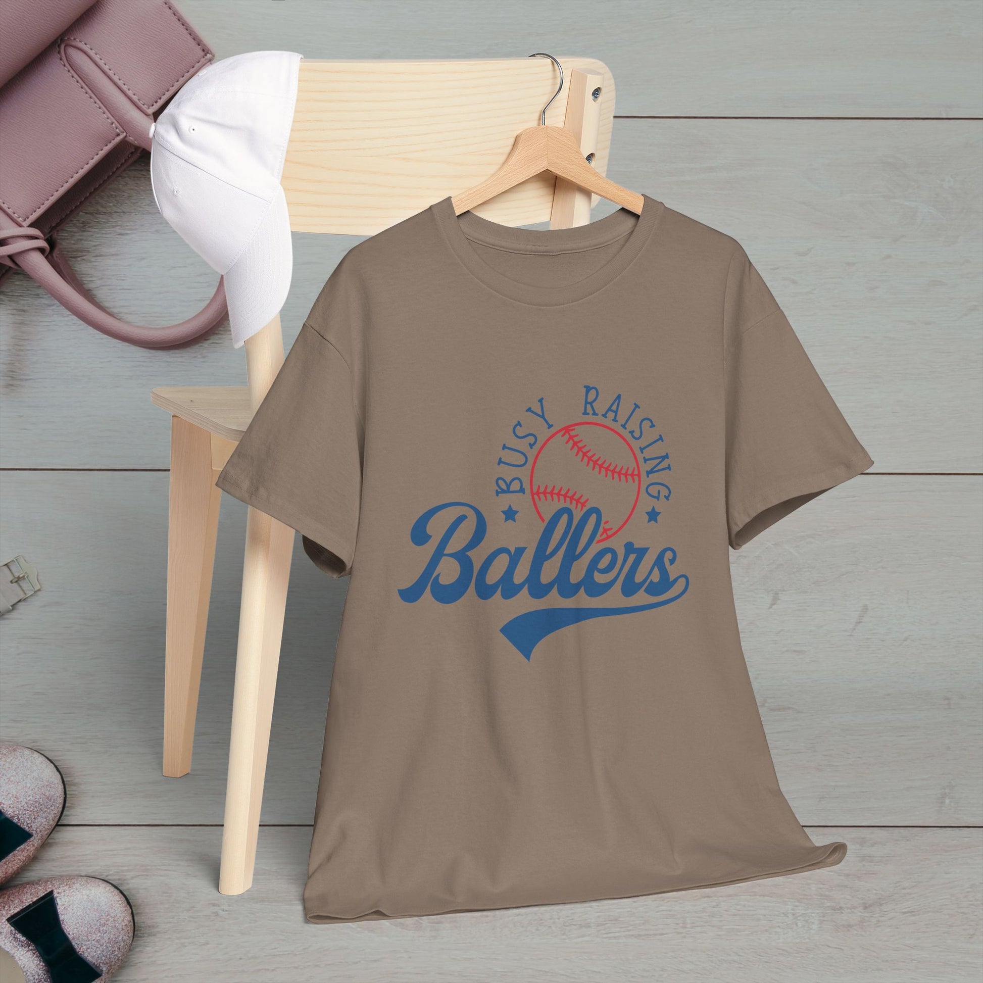 Busy Raising Ballers Unisex Heavy Cotton Tee - GULLYDESIGN