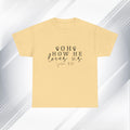 Inspirational Unisex Heavy Cotton Tee - 'Oh How He Loves Us' John 4:10 - GULLYDESIGN
