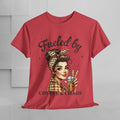 Fueled by Coffee & Chaos Unisex Tee - Fun Graphic Shirt for Coffee Lovers - GULLYDESIGN