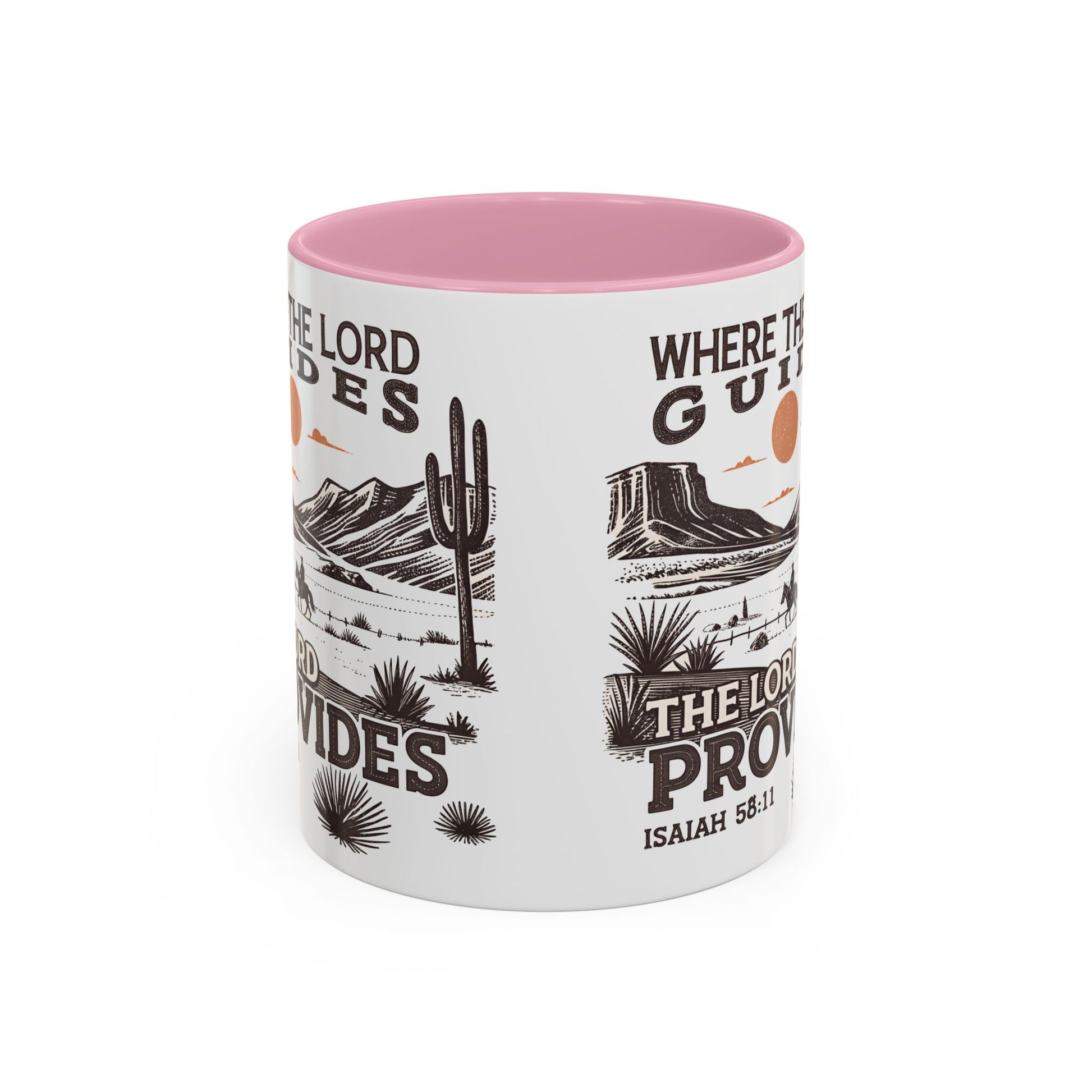 Inspirational Desert Scene Mug - 11oz & 15oz Colorful Coffee Cup for Faith & Encouragement - GULLYDESIGN