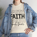 Faith Over Fear Unisex Heavy Cotton Tee - Inspirational T-Shirt - GULLYDESIGN