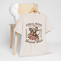 Feral Moms Social Club Tee - Unisex Heavy Cotton T-Shirt for Fun & Rebellious Moms - GULLYDESIGN