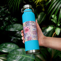 Inspirational Copper Insulated Water Bottle - 22oz - Motivational Quotes & Colorful Design - GULLYDESIGN