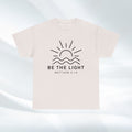 Inspirational Unisex Heavy Cotton Tee - 'Be The Light' Matthew 5:14 - GULLYDESIGN
