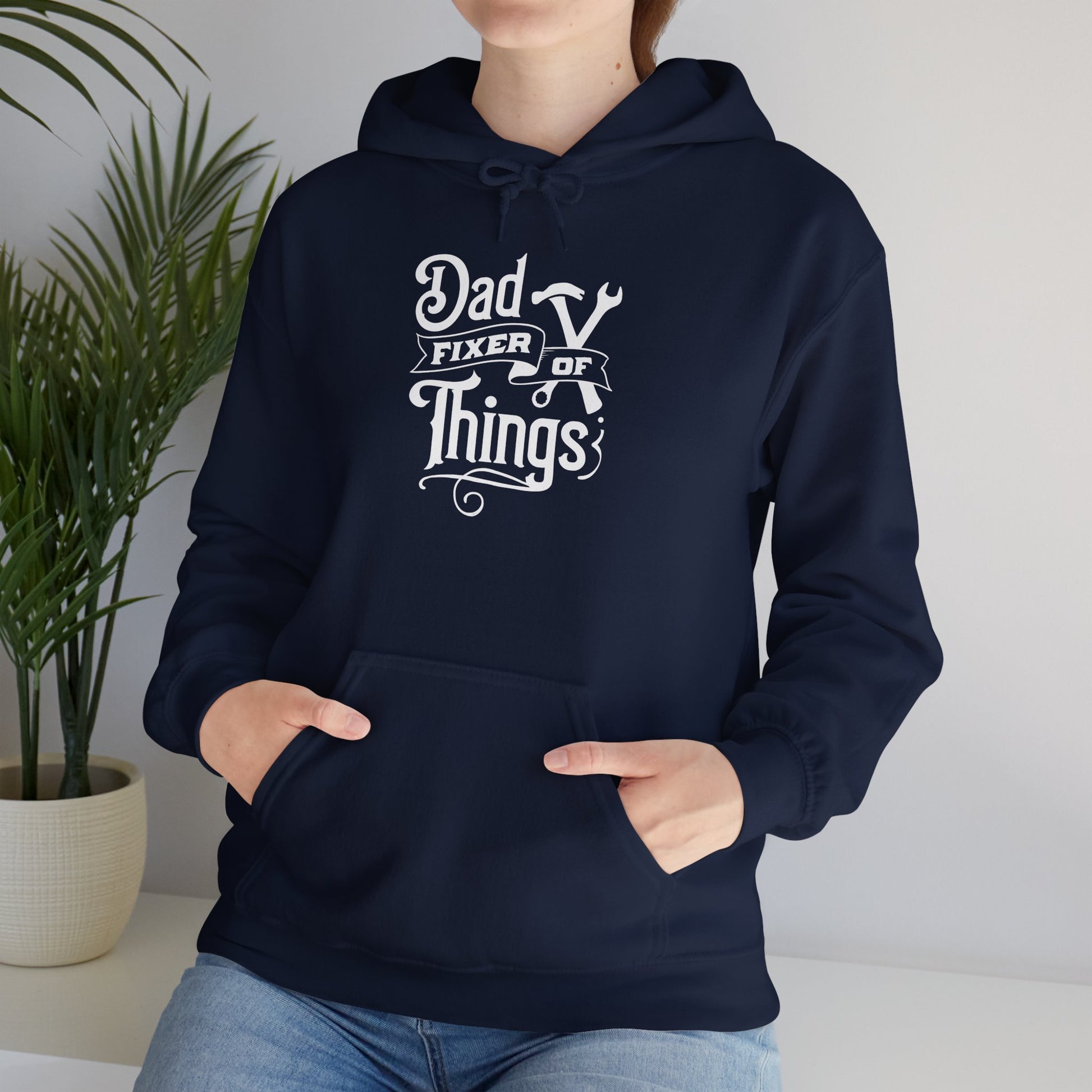 Dad Fixer Of Things Hooded Sweatshirt  - Unisex Heavy Blend™ - GULLYDESIGN