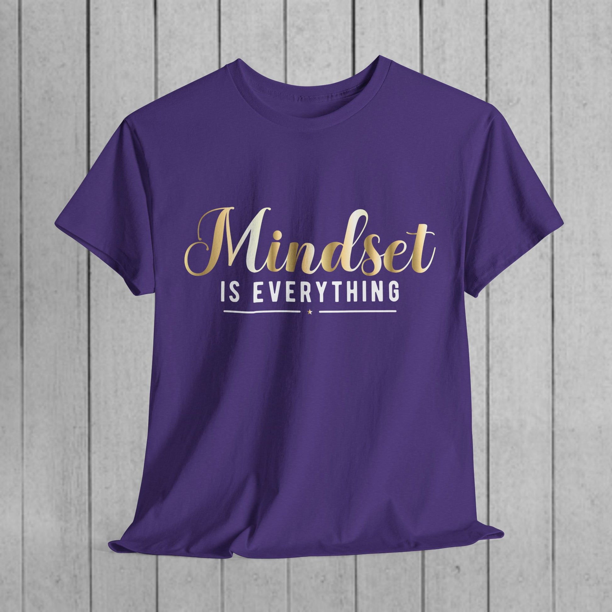 Mindset Unisex Heavy Cotton Tee - Inspirational T-Shirt for Positive Thinking - GULLYDESIGN