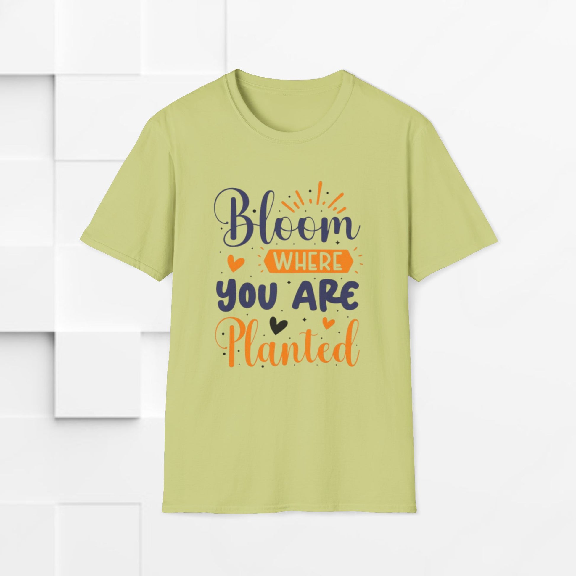 Inspirational Bloom T-Shirt - "Bloom Where You Are Planted" - GULLYDESIGN