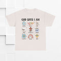 God Says I Am Unisex Heavy Cotton Tee - Inspirational Graphic T-Shirt - GULLYDESIGN