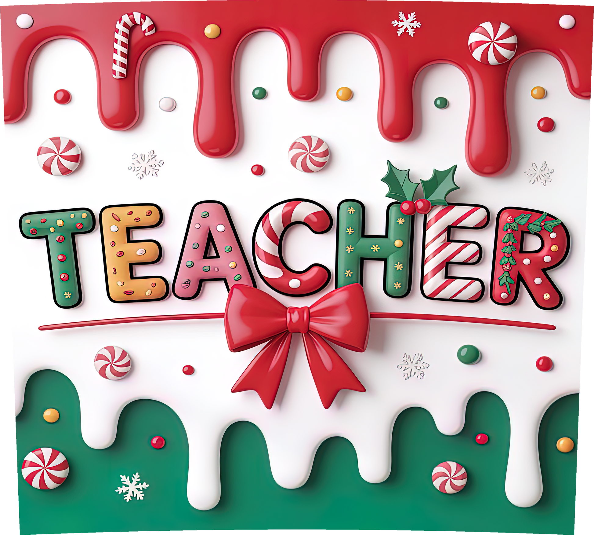 Teacher Christmas Tumbler - GULLYDESIGN