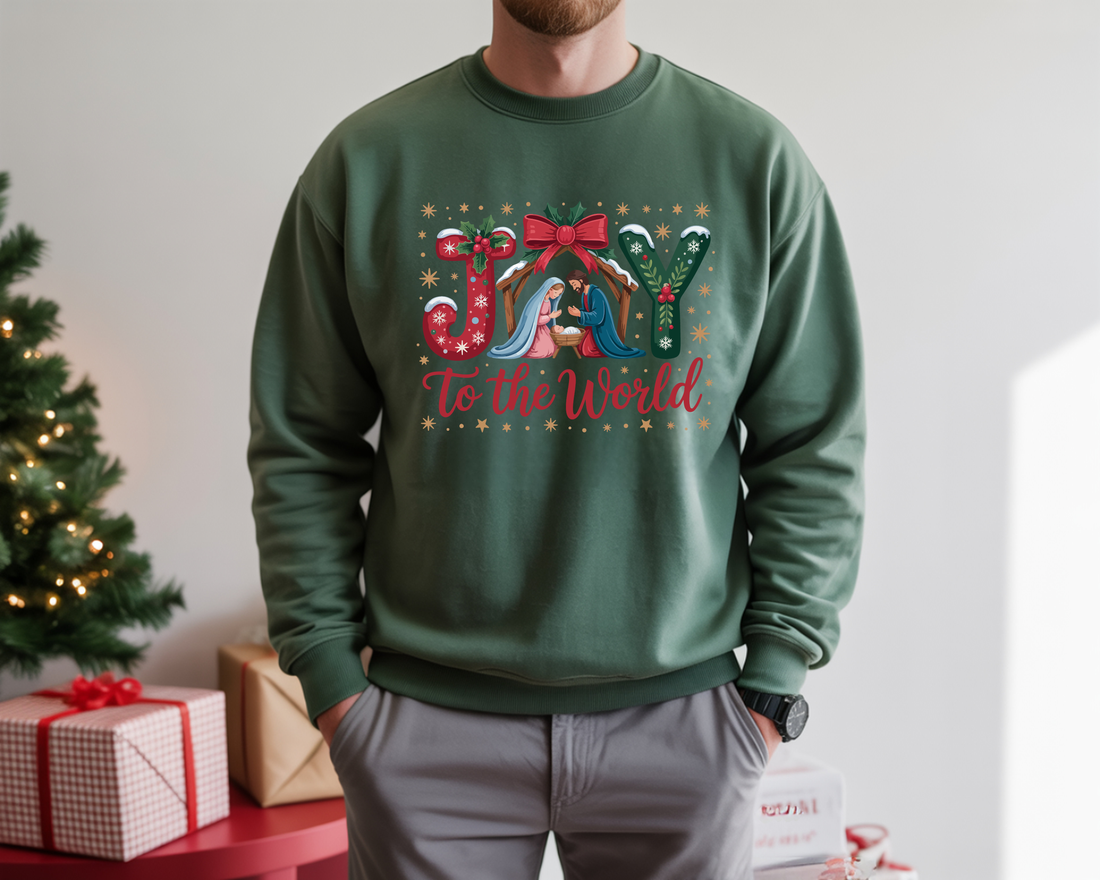 Joy To The World Holiday Sweater – Warm, Soft & Christmas-Ready