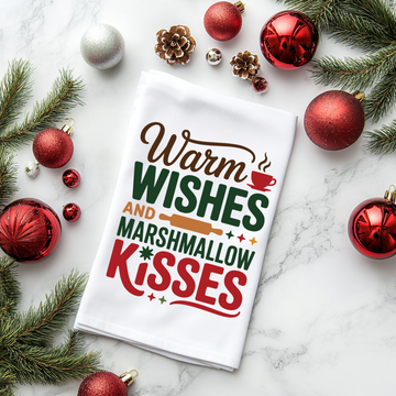 Warm Wishes & Marshmallow Kisses Kitchen Towel