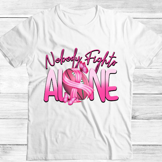 Nobody Fights Alone Breast cancer - GULLYDESIGN