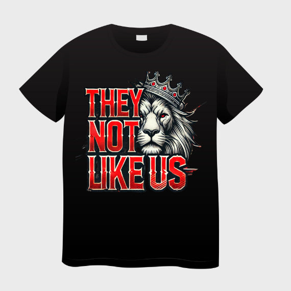 "They Not Like Us - King of the Jungle T-Shirt" - GULLYDESIGN