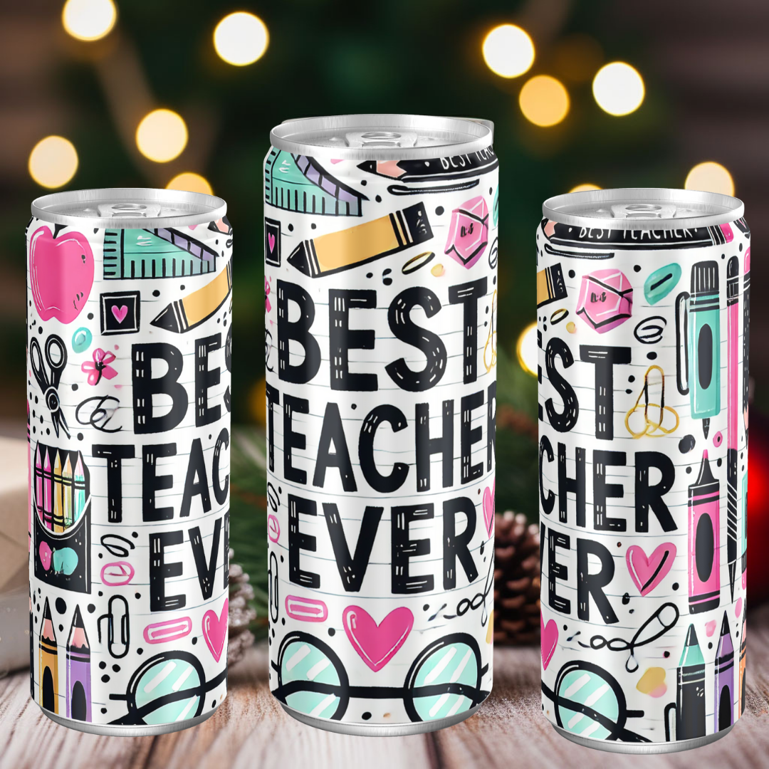 Best Teacher Ever Slim Tumbler - GULLYDESIGN