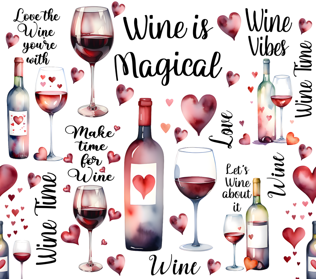 Wine Is Magical” Christmas Wine Tumbler