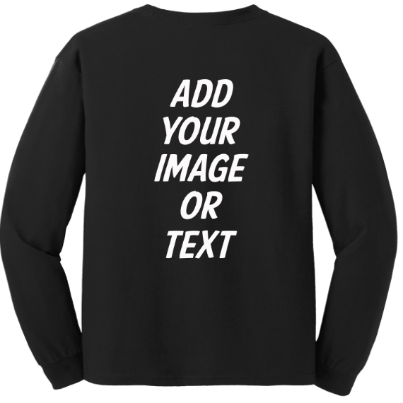 Custom order front, back and long sleeves design placement - GULLYDESIGN