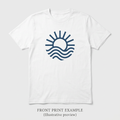 Custom T-shirt single print placement front example