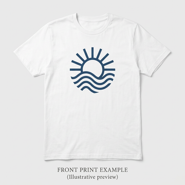 Custom T-shirt single print placement front example