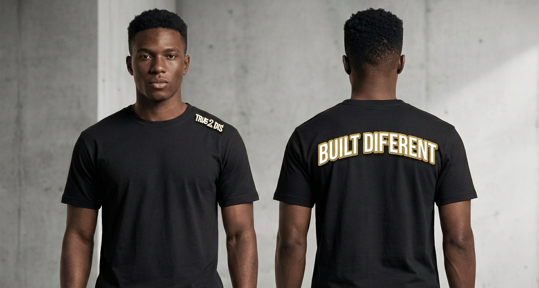 Built Different T-Shirt | Gym & Streetwear Performance Tee - GULLYDESIGN