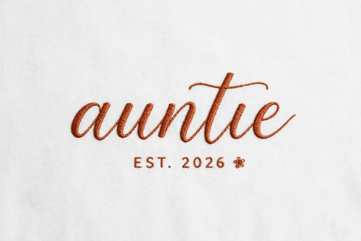 Auntie embroidery design