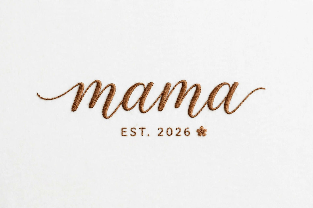 Mama embroidery design
