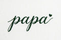 Papa embroidery design