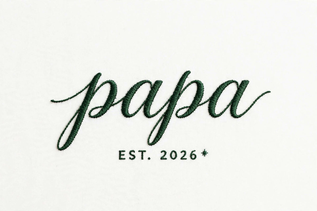 Papa embroidery design