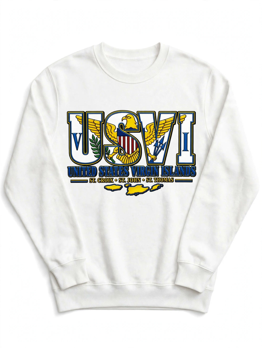 USVI Eagle crewneck sweatshirt – model