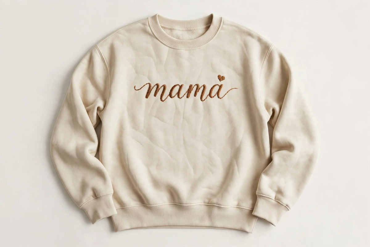 Mama embroidered crewneck sweatshirt
