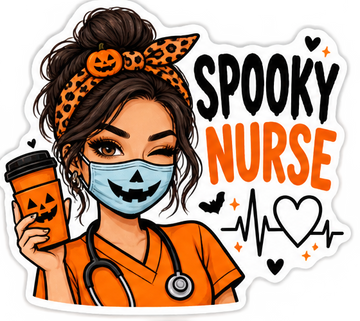 Spooky Nurse design concept preview; production artwork pending
