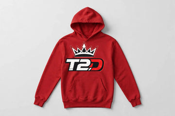 TRU2DIS Red T2D Hoodie | Premium Streetwear Hoodie — Drop 001