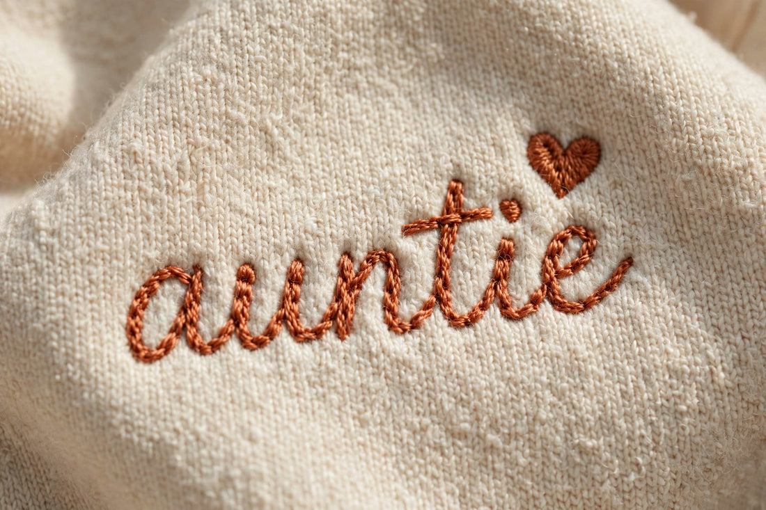 Auntie embroidered crewneck sweatshirt