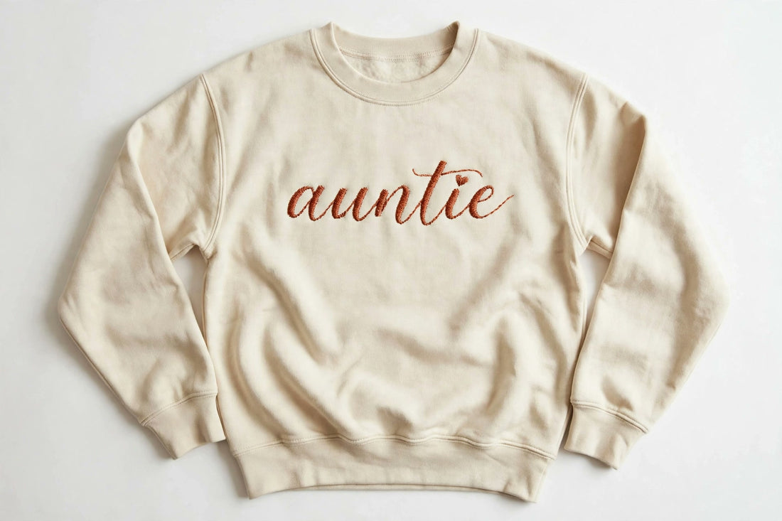 Auntie embroidered crewneck sweatshirt