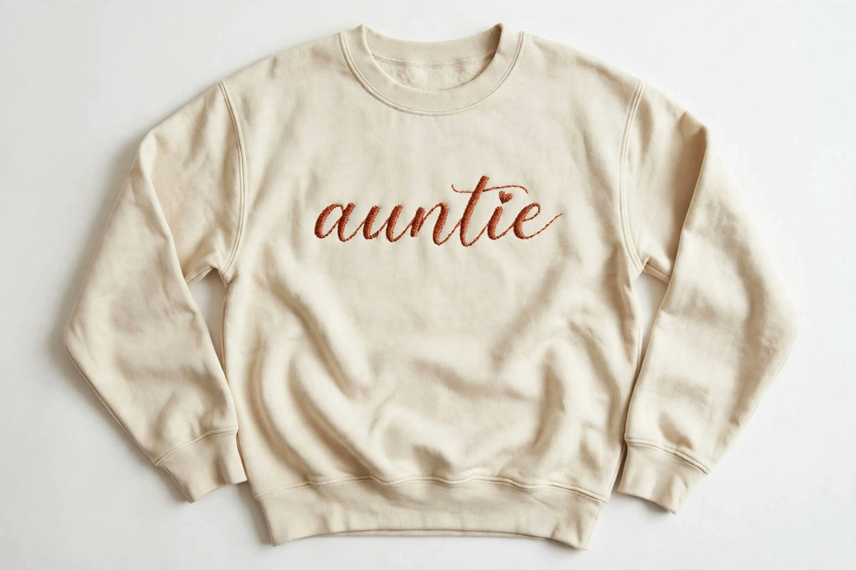 Auntie embroidered crewneck sweatshirt