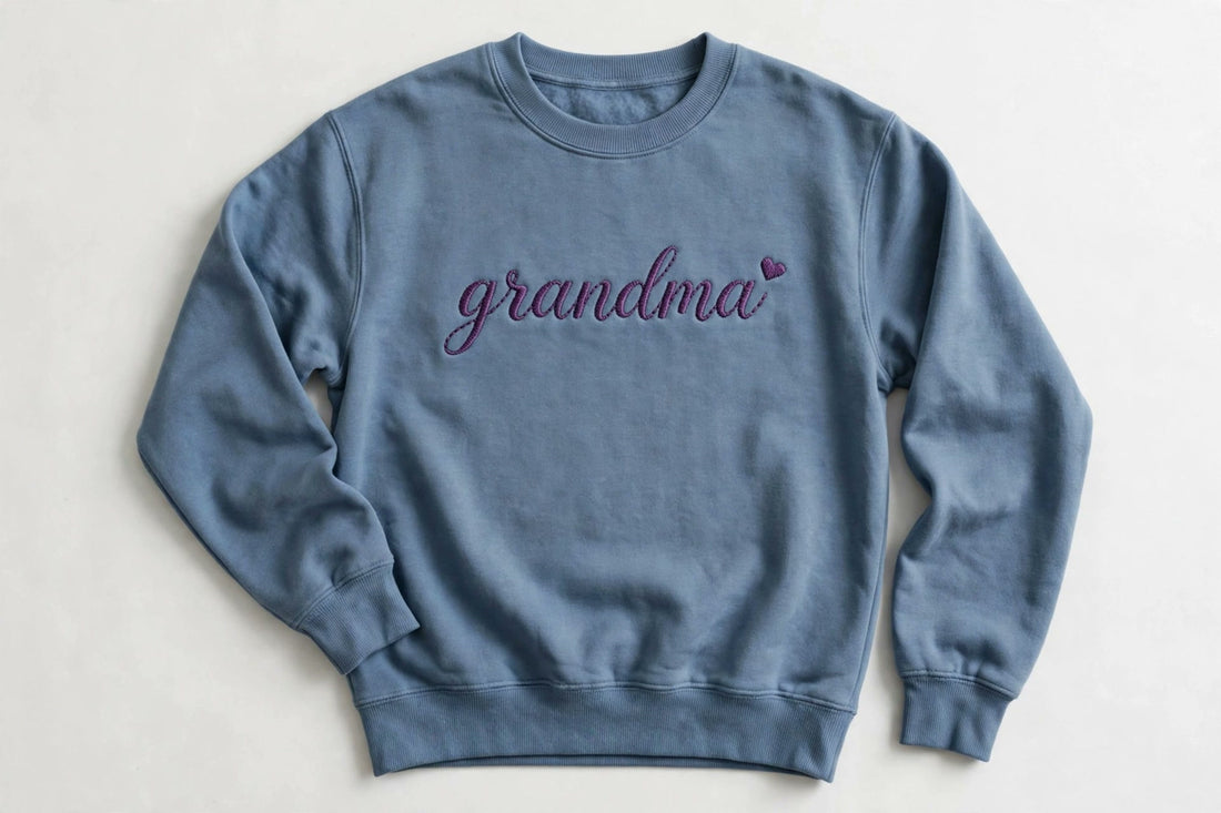 Grandma embroidered crewneck sweatshirt