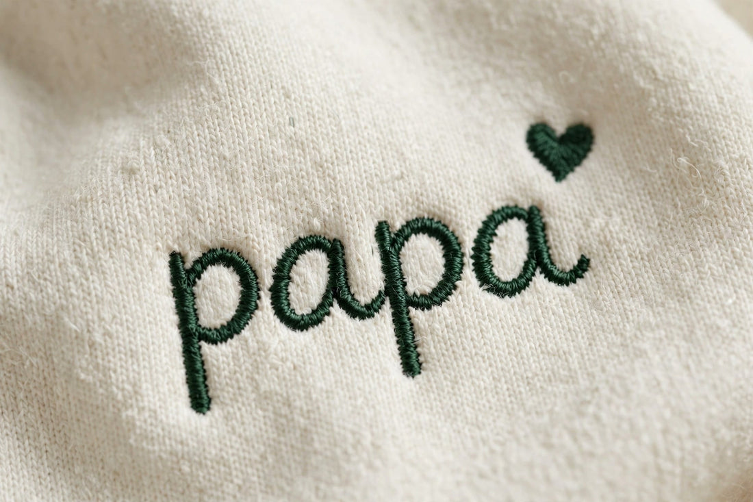 Papa embroidered crewneck sweatshirt