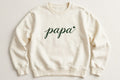 Papa embroidered crewneck sweatshirt