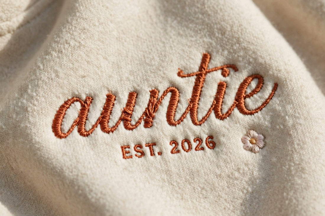 Auntie embroidered crewneck sweatshirt