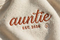 Auntie embroidery closeup