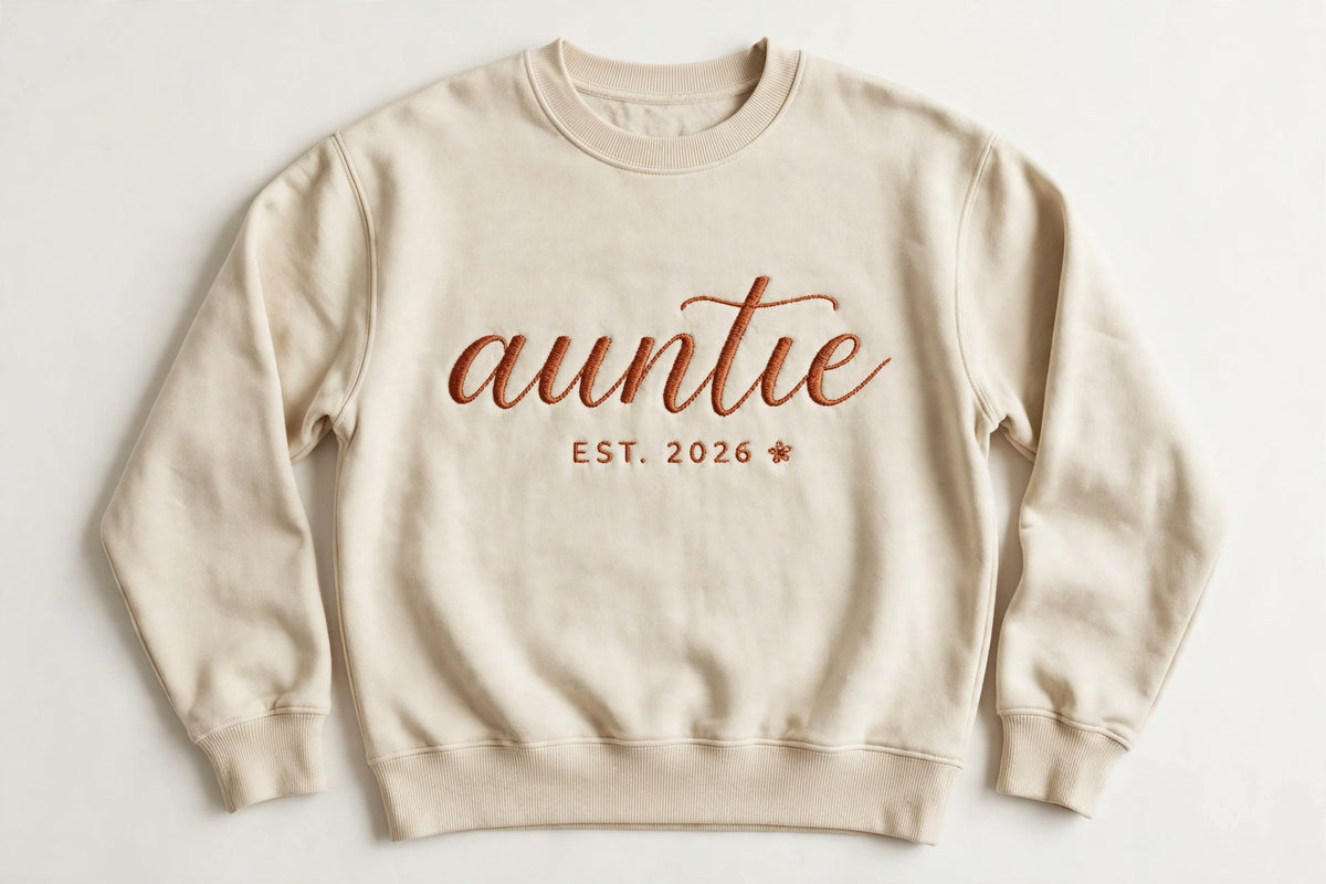 Auntie embroidered crewneck sweatshirt