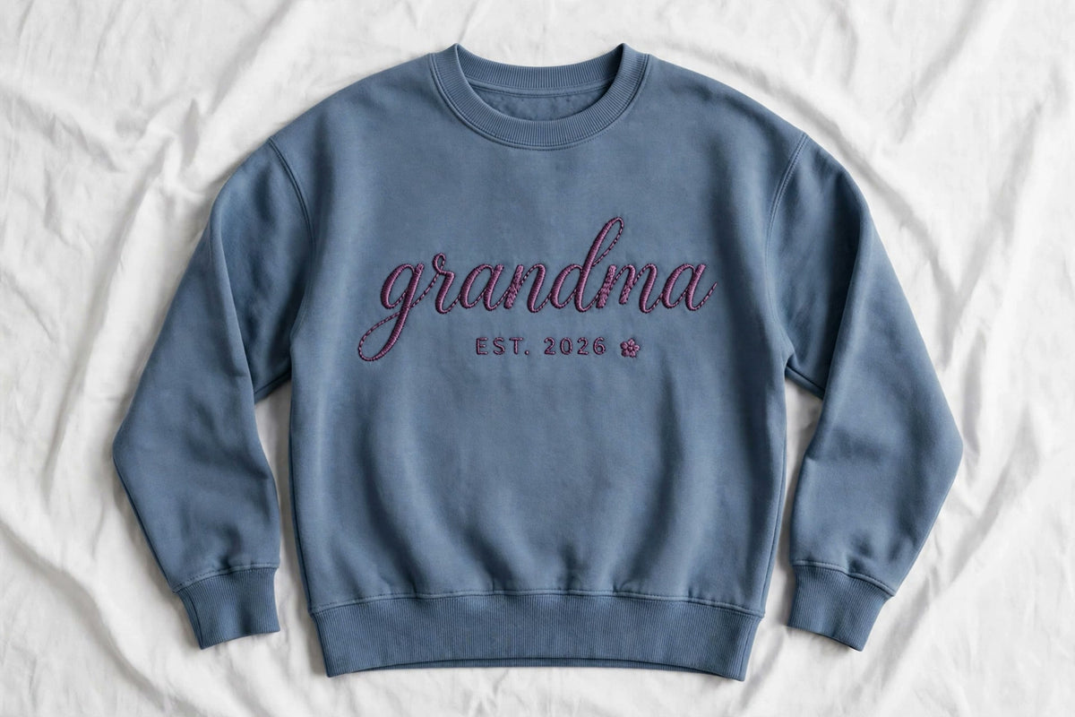 Grandma embroidered crewneck sweatshirt
