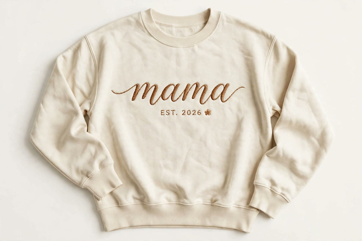 Mama embroidered crewneck sweatshirt
