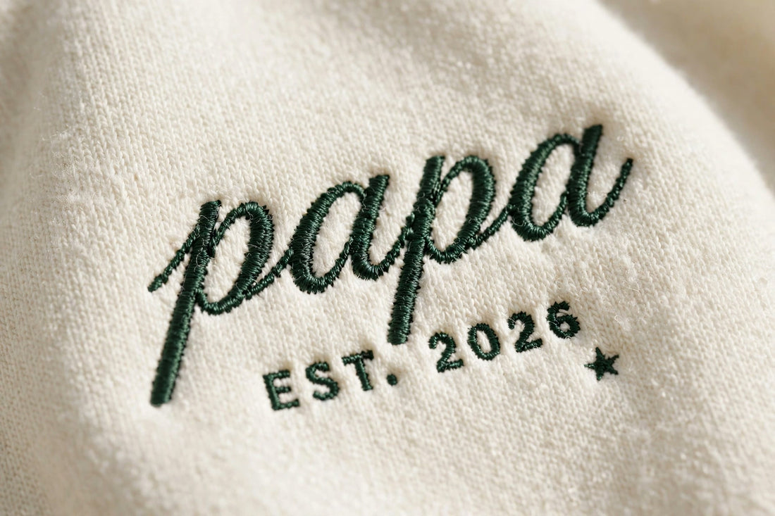 Papa embroidered crewneck sweatshirt