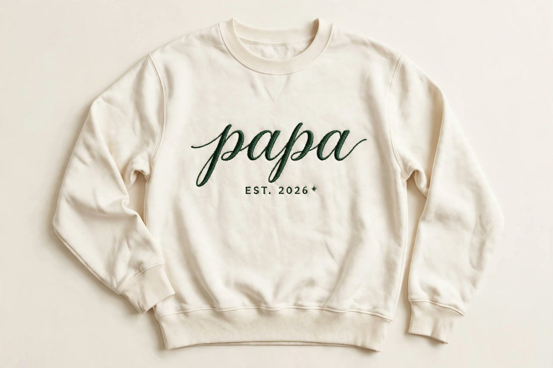 Papa embroidered crewneck sweatshirt