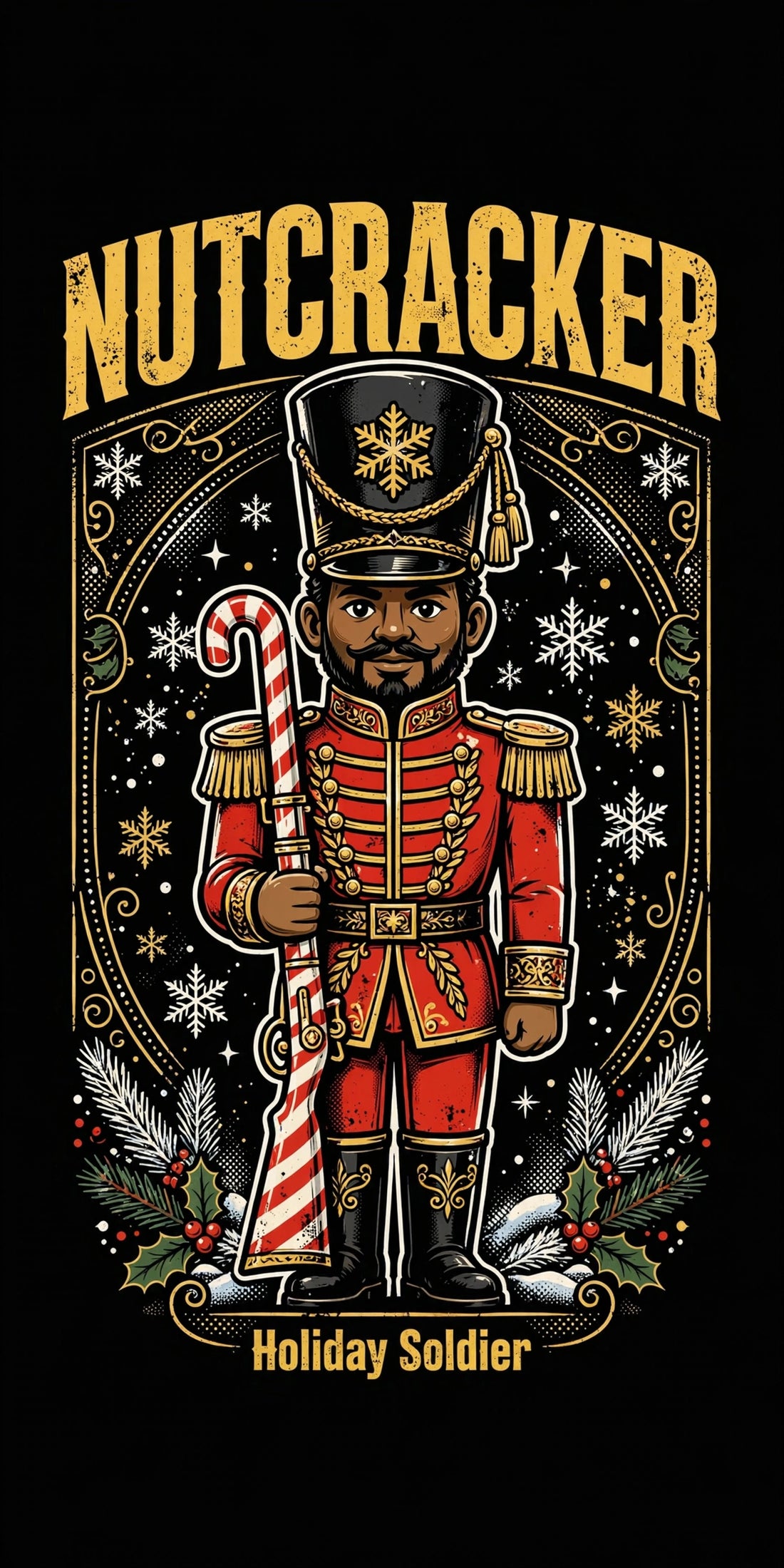 Black Nutcracker – Holiday Soldier Tee design