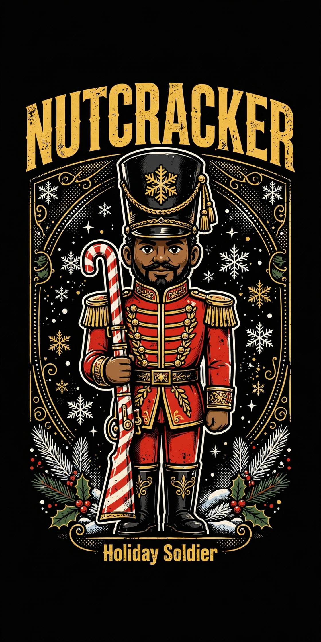Black Nutcracker – Holiday Soldier Tee design