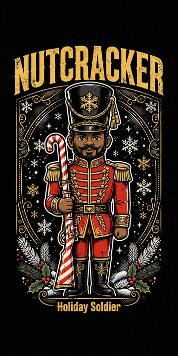 Black Nutcracker – Holiday Soldier Tee design