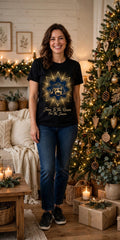 Jesus Is the Reason – Christmas Tee on model