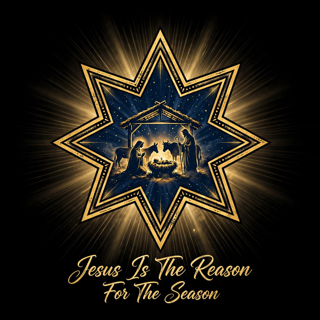Jesus Is the Reason – Christmas Tee design