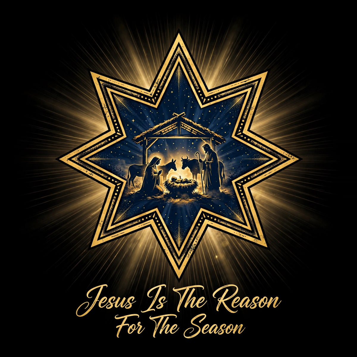 Jesus Is the Reason – Christmas Tee design